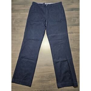 Men's Size 34 X 32 ROWM Casual Chino Pants Cotton Blend Dark Navy